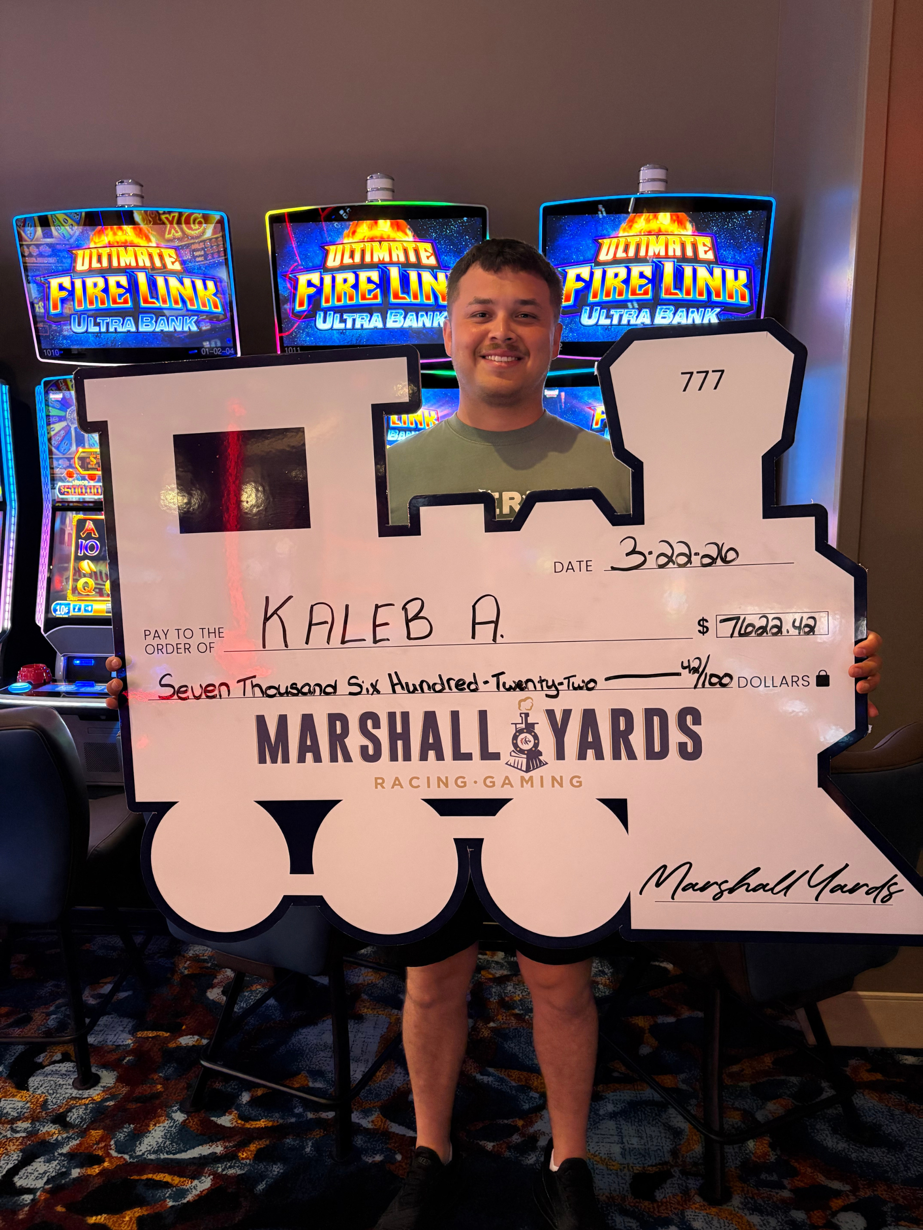 Kaleb A. $7622.42